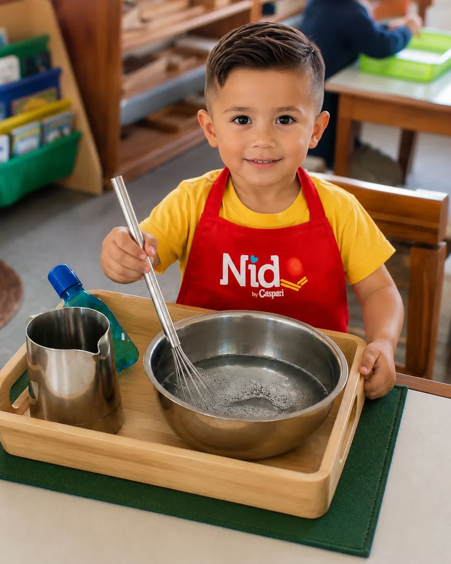 Bebés y niños en Nido by Caspari, baby center Montessori en Heredia